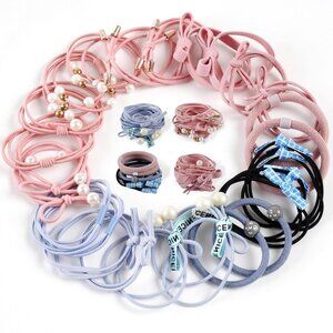 12 Pcs Hair Ties for Girl Cute Hair Tie Bracelet for Thin & Thick Hair/Pony Tail